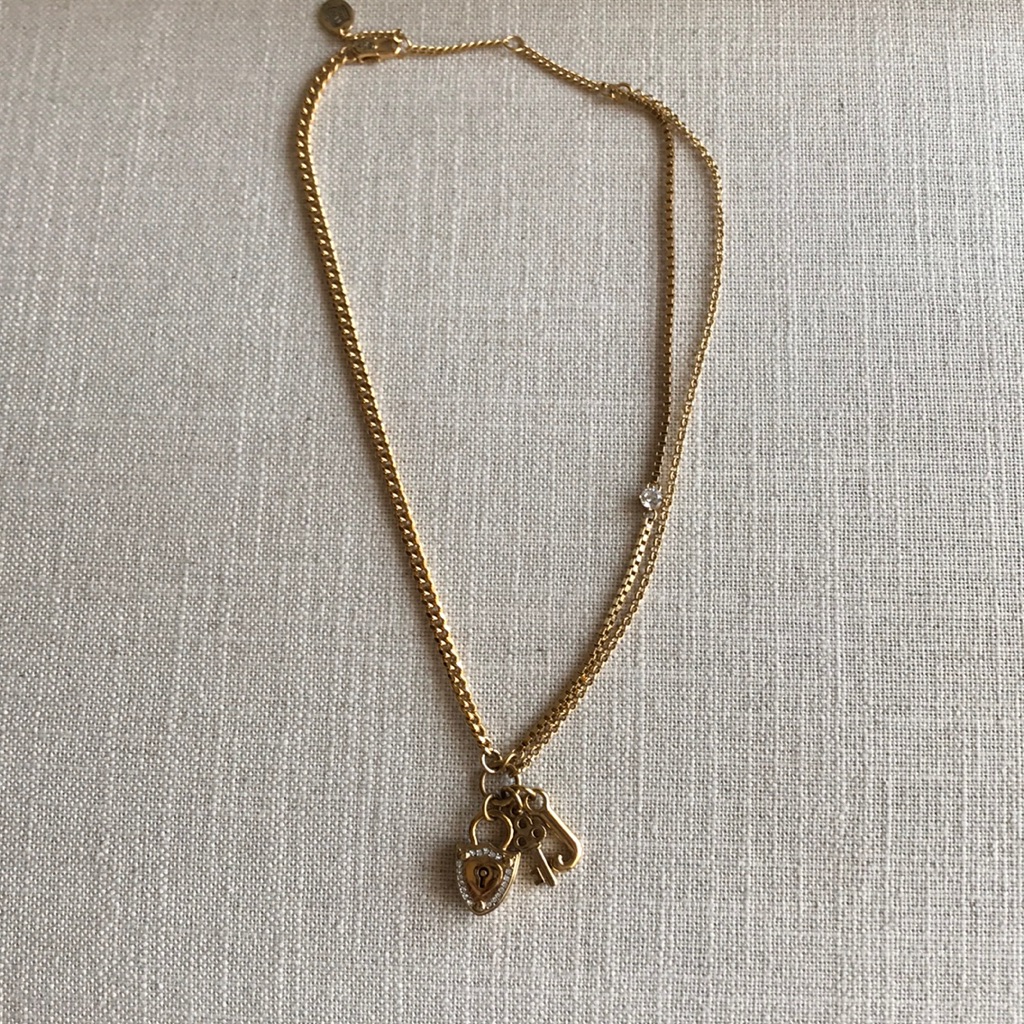 Juicy Couture Lock And Key Necklace